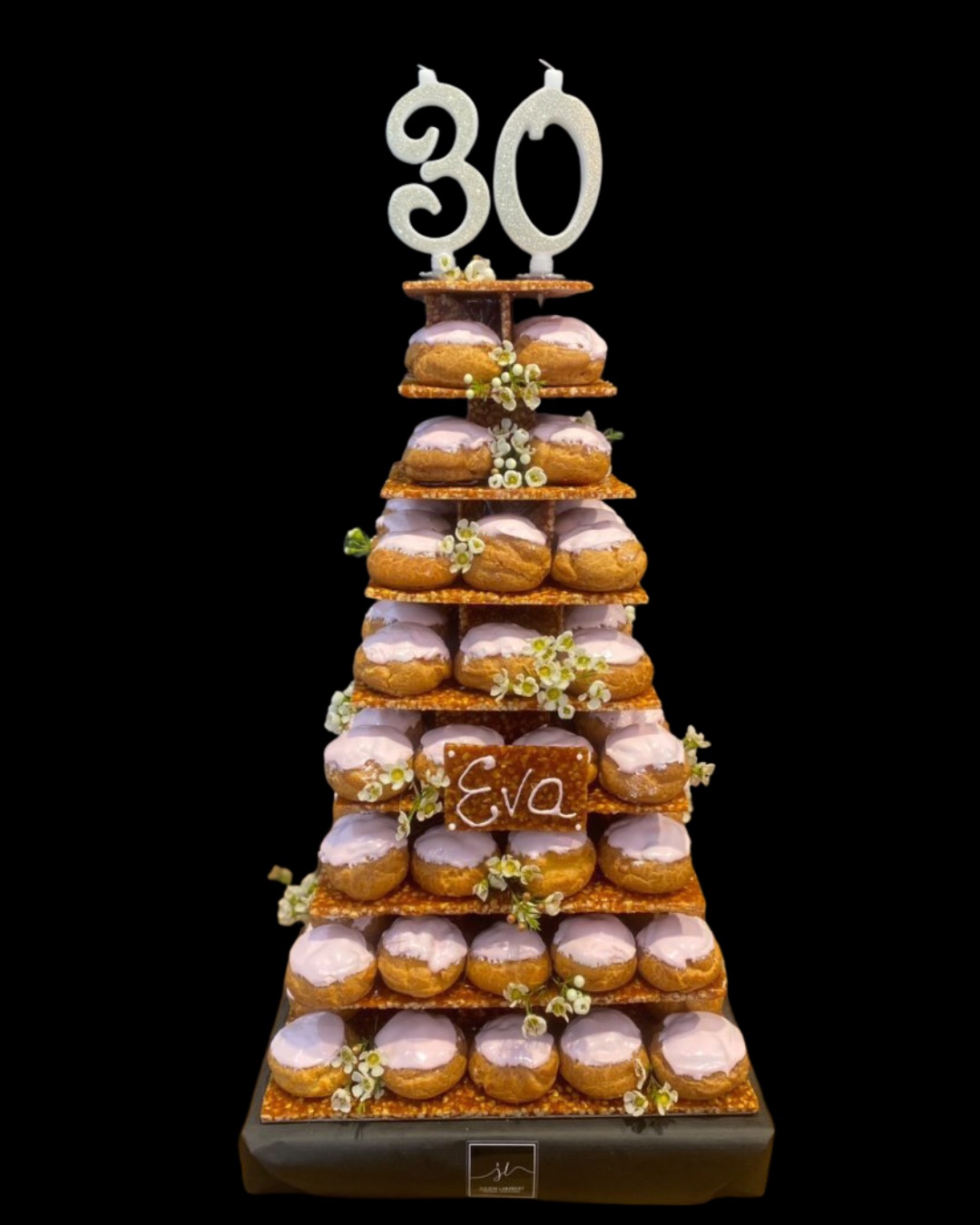 Pièce montée en choux pour un anniversaire