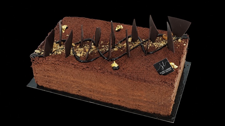 Entremets rectangulaire tout chocolat